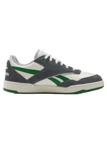 Reebok Skórzane sneakersy "BB 4000 II" w kolorze biało-szaro-zielonym