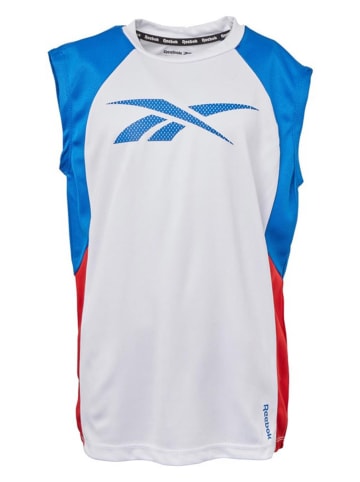 Reebok Trainingstop "Muscle" wit/rood/blauw