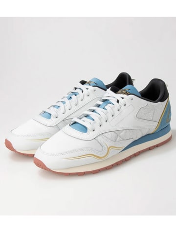 Reebok Leren sneakers "Classic Leather" wit/blauw