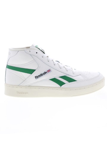 Reebok Leder-Sneakers "Club C Form Hi" in Weiß/ Grün