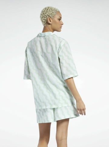 Reebok Koszula "Summer Waves" w kolorze zielonym