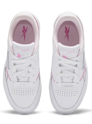 Reebok Leder-Sneakers "Club C Revenge" in Weiß/ Pink