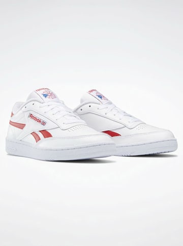 Reebok Leren sneakers "Club C Revenge" wit/rood