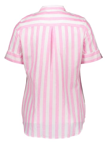 Eterna Blouse - regular fit - lichtroze/wit