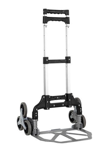 Profiline Steekwagen zilverkleurig/zwart - (B)38,5 x (D)41 cm