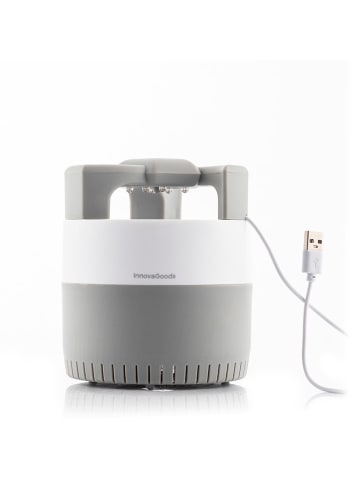InnovaGoods Elektryczny odstraszacz komarów w kolorze szaro-białym - wys. 14 x Ø 12 cm