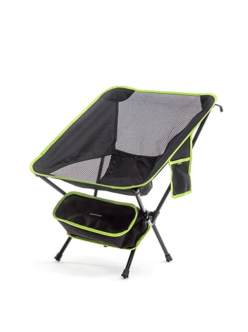 InnovaGoods Składane krzesło kempingowe w kolorze czarnym - 58 x 64 x 52,5 cm