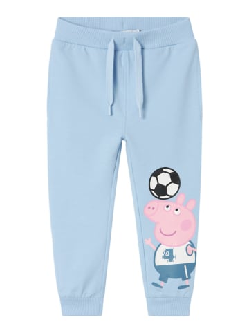 name it Spodnie dresowe "Peppa" w kolorze błękitnym