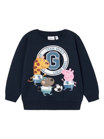 name it Sweatshirt "Peppa" donkerblauw