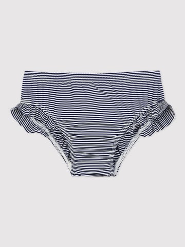 PETIT BATEAU Badehose in Dunkelblau/ Weiß