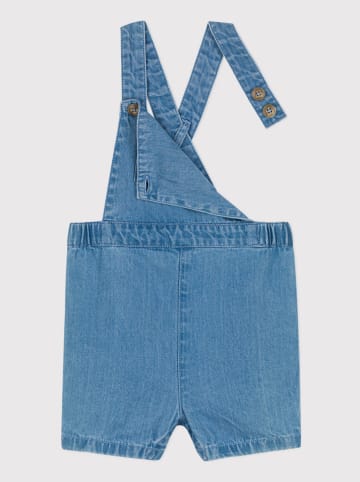 PETIT BATEAU Jeans-Latzshorts in Blau