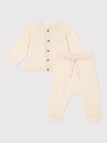 PETIT BATEAU 2-delige outfit crème