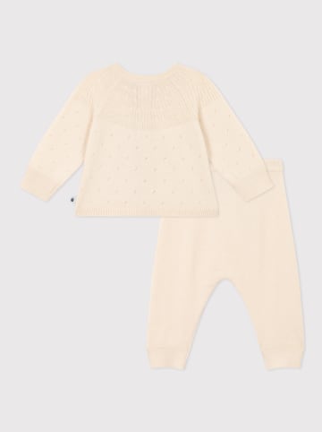 PETIT BATEAU 2-delige outfit crème