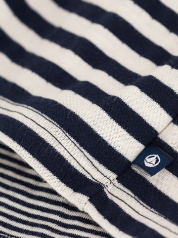 PETIT BATEAU Kleid in Dunkelblau/ Weiß