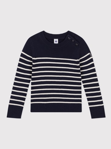 PETIT BATEAU Trui donkerblauw/wit