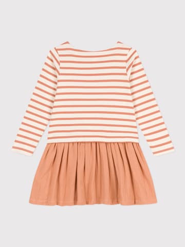 PETIT BATEAU Jurk oranje/beige