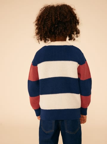 PETIT BATEAU Trui donkerblauw/beige/bruin