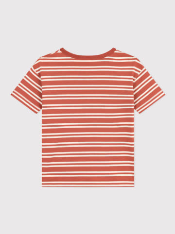 PETIT BATEAU Shirt oranje/wit