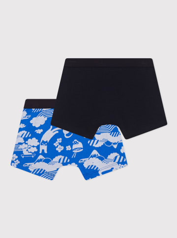 PETIT BATEAU 2er-Set Boxershorts in Blau