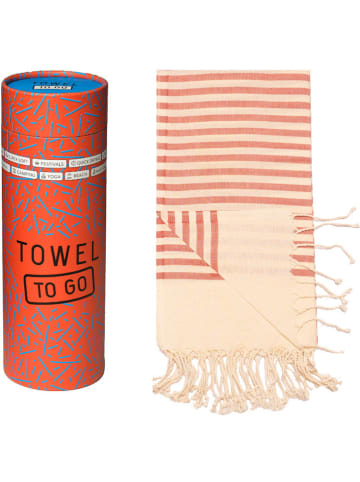Towel to Go Strandtuch in Rot - (L)175 x (B)95 cm