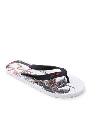 Hugo Boss Teenslippers "Arvel" wit/zwart