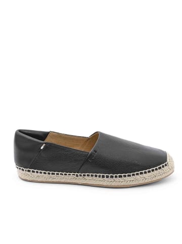 Hugo Boss Skórzane espadryle "Madeira" w kolorze czarnym