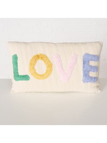 Boltze Poduszki (2 szt.) "Love Life" w kolorze kremowym ze wzorem - 30 x 50 cm