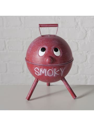 Boltze 2er-Set: Sturmaschenbecher "Junior" in Rot/ Grau - (H)20 x Ø 13,5 cm