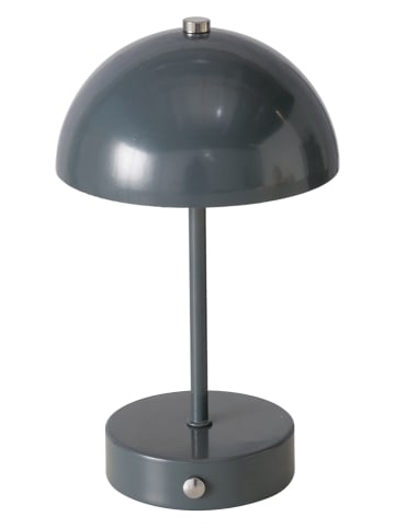 Boltze Ledtafellamp "Petunia" grijs - (H)25 x Ø 15 cm