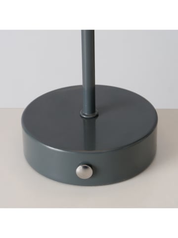 Boltze LED-Tischleuchte "Petunia" in Grau - (H)25 x Ø 15 cm