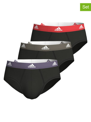 adidas 3-delige set: slips zwart