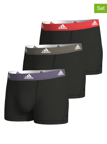 adidas 3-delige set: boxershorts zwart
