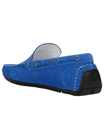 Wojas Leder-Mokassins in Blau