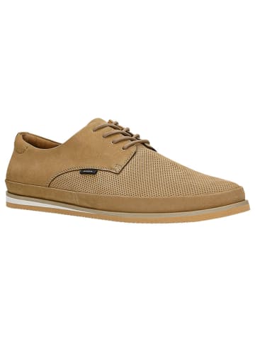 Wojas Leren veterschoenen beige