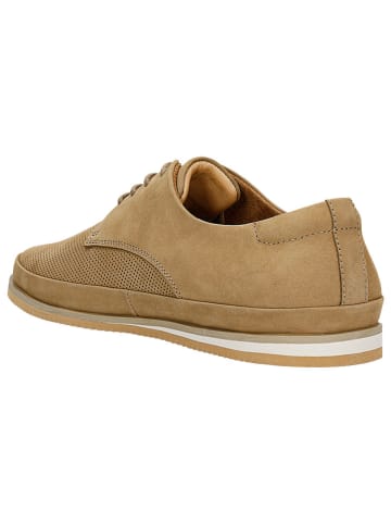 Wojas Leder-Schnürschue in Beige