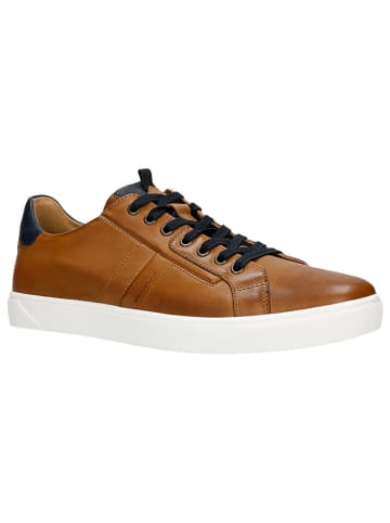 Wojas Skórzane sneakersy w kolorze jasnobrązowym
