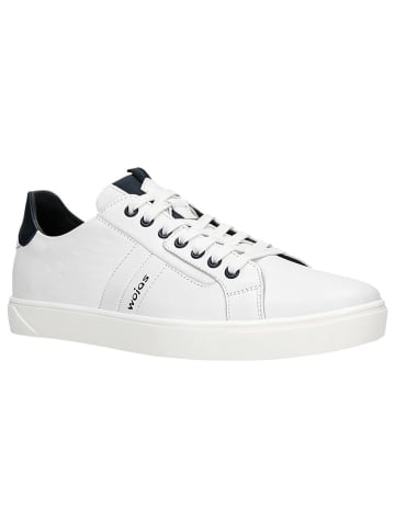 Wojas Skórzane sneakersy w kolorze białym
