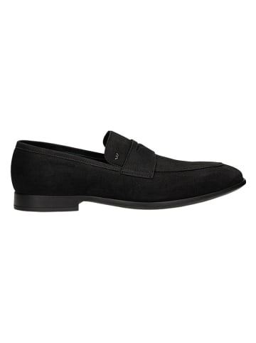Wojas Leren mocassins zwart