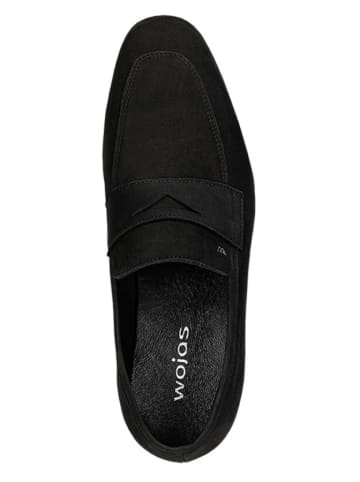 Wojas Leren mocassins zwart