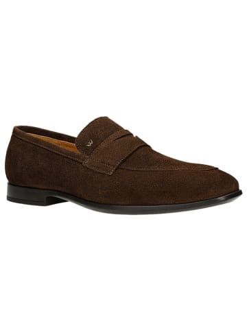 Wojas Leren mocassins bruin