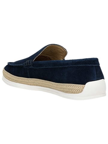 Wojas Leren instappers donkerblauw