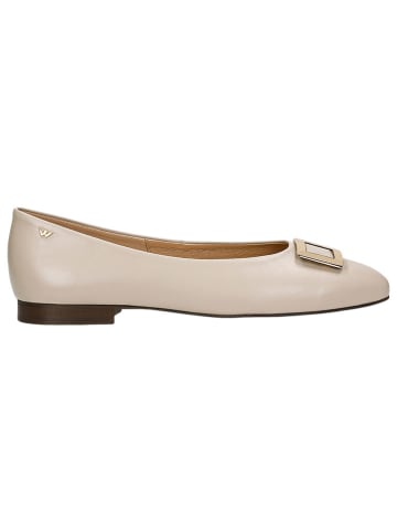 Wojas Leder-Ballerinas in Beige