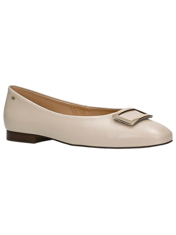 Wojas Leder-Ballerinas in Beige