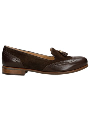 Wojas Leren mocassins bruin