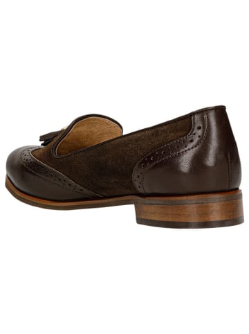 Wojas Leren mocassins bruin