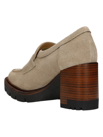 Wojas Leren pumps beige