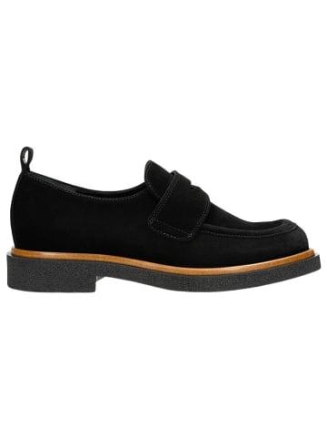 Wojas Leder-Mokassins in Schwarz