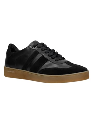 Wojas Leren sneakers zwart