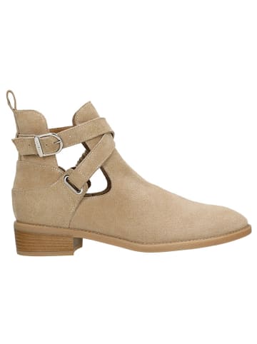 Wojas Leren enkelboots beige