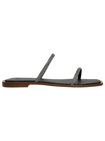 Wojas Leren slippers zwart